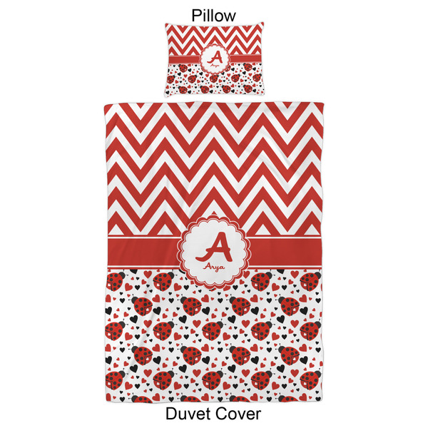 Ladybugs & Chevron Duvet Cover Set - Twin XL - Approval