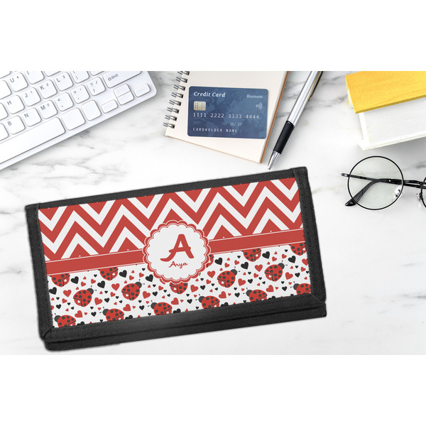 Ladybugs & Chevron DyeTrans Checkbook Cover - LIFESTYLE