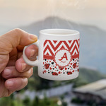 Ladybugs & Chevron Single Shot Espresso Cup - Single (Personalized)