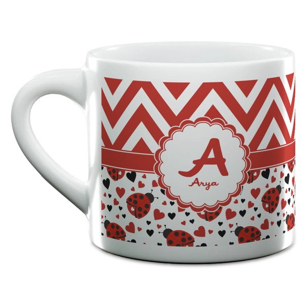 Ladybugs & Chevron Espresso Cup - 6oz (Double Shot) (MAIN)