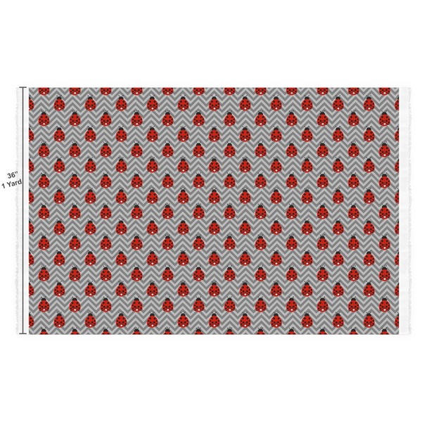 Ladybugs & Chevron Fabric Full Yard