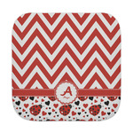 Ladybugs & Chevron Face Towel (Personalized)