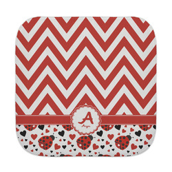 Ladybugs & Chevron Face Towel (Personalized)