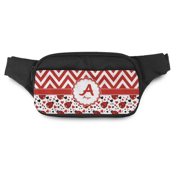 Custom Ladybugs & Chevron Fanny Pack - Modern Style (Personalized)