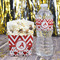 Ladybugs & Chevron French Fry Favor Box - w/ Water Bottle