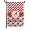 Ladybugs & Chevron Small Garden Flag - Double Sided w/ Name and Initial