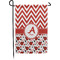 Ladybugs & Chevron Small Garden Flag - Single Sided w/ Name and Initial