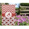 Ladybugs & Chevron Garden Flag - Outside In Flowers