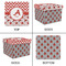 Ladybugs & Chevron Gift Boxes with Lid - Canvas Wrapped - Large - Approval
