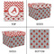 Ladybugs & Chevron Gift Boxes with Lid - Canvas Wrapped - Medium - Approval