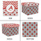 Ladybugs & Chevron Gift Boxes with Lid - Canvas Wrapped - Small - Approval