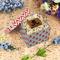 Ladybugs & Chevron Gift Boxes with Lid - Canvas Wrapped - Small - In Context