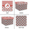 Ladybugs & Chevron Gift Boxes with Lid - Canvas Wrapped - X-Large - Approval