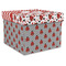 Ladybugs & Chevron Gift Boxes with Lid - Canvas Wrapped - X-Large - Front/Main