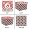 Ladybugs & Chevron Gift Boxes with Lid - Canvas Wrapped - XX-Large - Approval