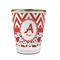 Ladybugs & Chevron Glass Shot Glass - 1.5 oz - with Gold Rim - Single (Personalized)