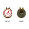 Ladybugs & Chevron Golf Ball Hat Clip Marker - Apvl - GOLD