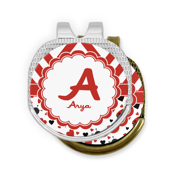 Ladybugs & Chevron Golf Ball Marker Hat Clip - PARENT/MAIN