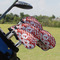 Ladybugs & Chevron Golf Club Cover - Set of 9 - On Clubs