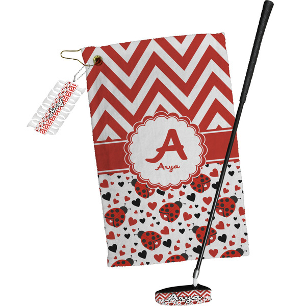 Ladybugs & Chevron Golf Gift Kit (Full Print)