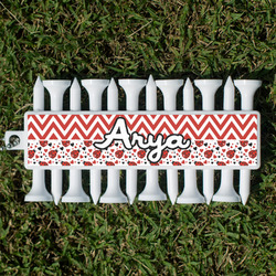 Ladybugs & Chevron Golf Tees & Ball Markers Set (Personalized)