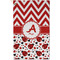 Ladybugs & Chevron Golf Towel (Personalized) - APPROVAL (Small Full Print)