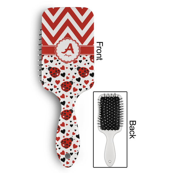 Ladybugs & Chevron Hair Brush - Approval