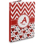 Ladybugs & Chevron Hardbound Journal (Personalized)