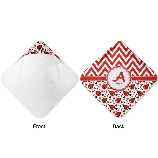 Ladybugs & Chevron Hooded Baby Towel- Approval