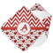 Ladybugs & Chevron Hooded Baby Towel (Personalized)