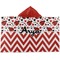 Ladybugs & Chevron Kids Hooded Towel (Personalized)