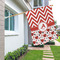 Ladybugs & Chevron House Flags - Double Sided - LIFESTYLE