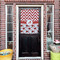 Ladybugs & Chevron House Flags - Double Sided - (Over the door) LIFESTYLE