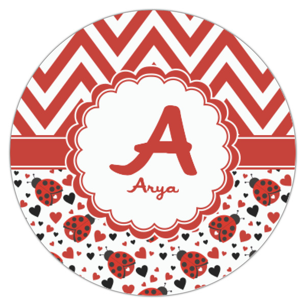 Ladybugs & Chevron Icing Circle - XSmall - Single