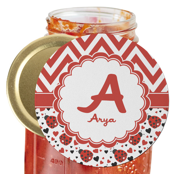 Custom Ladybugs & Chevron Jar Opener (Personalized)
