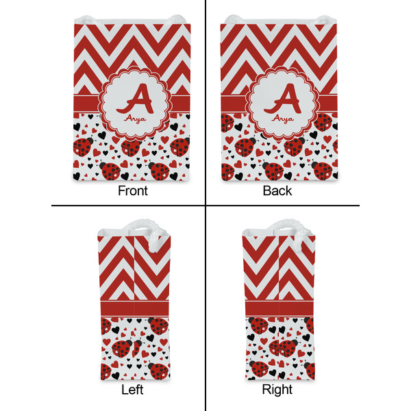 Ladybugs & Chevron Jewelry Gift Bag - Gloss - Approval