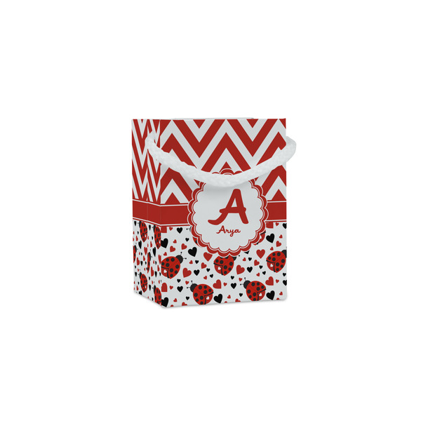 Custom Ladybugs & Chevron Jewelry Gift Bags (Personalized)