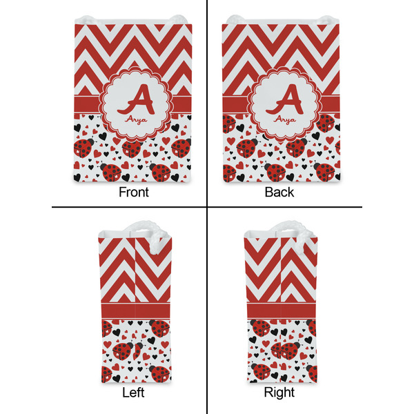 Ladybugs & Chevron Jewelry Gift Bag - Matte - Approval