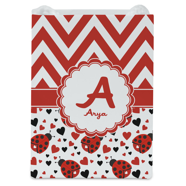Ladybugs & Chevron Jewelry Gift Bag - Matte - Front