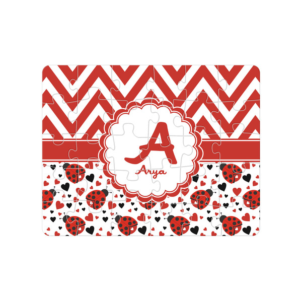 Custom Ladybugs & Chevron Jigsaw Puzzles (Personalized)