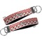 Ladybugs & Chevron Key-chain - Metal and Nylon - Front and Back