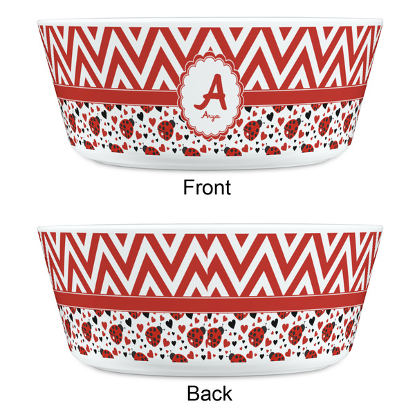Ladybugs & Chevron Kids Bowls - APPROVAL
