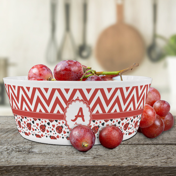 Ladybugs & Chevron Kids Bowls - LIFESTYLE