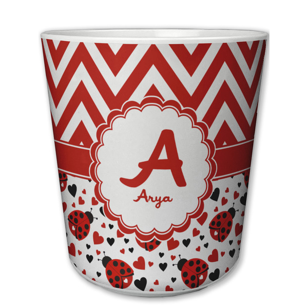 Custom Ladybugs & Chevron Plastic Tumbler 6oz (Personalized)