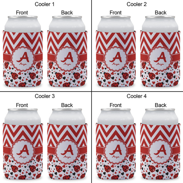 Ladybugs & Chevron Can Sleeve (Approval)