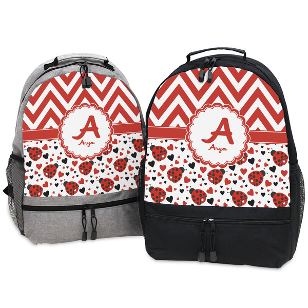 Ladybugs & Chevron Large Backpacks - Both