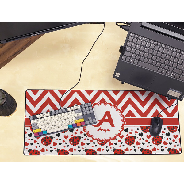 Ladybugs & Chevron Large Gaming Mats - LIFESTYLE