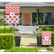 Ladybugs & Chevron Large Garden Flag - Single Sided (Personalized)