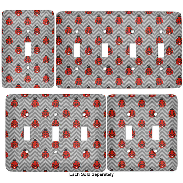 Ladybugs & Chevron Light Switch Covers all sizes