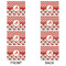 Ladybugs & Chevron Linen Placemat - APPROVAL Set of 4 (double sided)